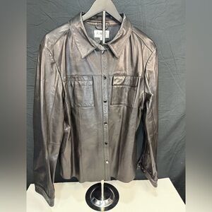 AWET Black Leather Shirt